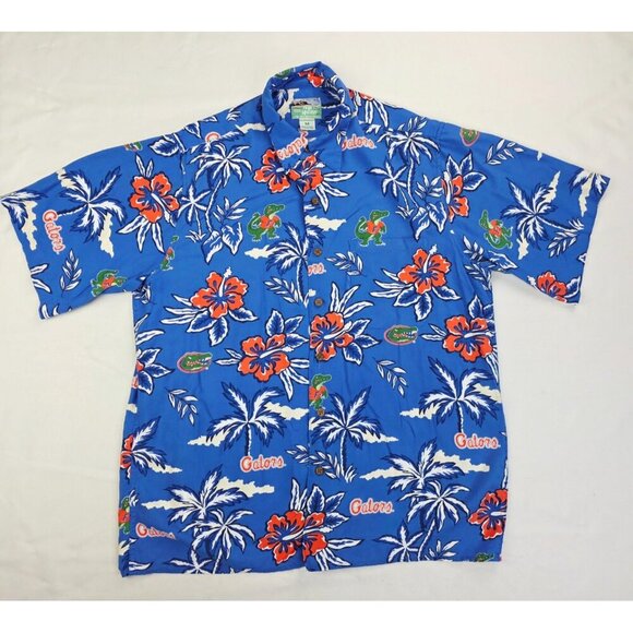 Reyn Spooner Hawaiian Traditionals Size Medium Mens Florida Gators Rayon Shirt - Picture 5 of 8